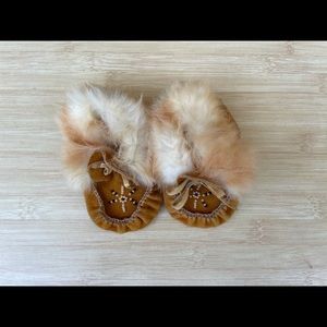 Vintage 3-6 mos Baby Sz 2 moccasins